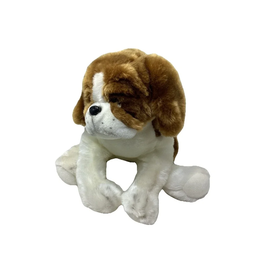 Vintage SKM Beagle Dog Plush Multi Color 16